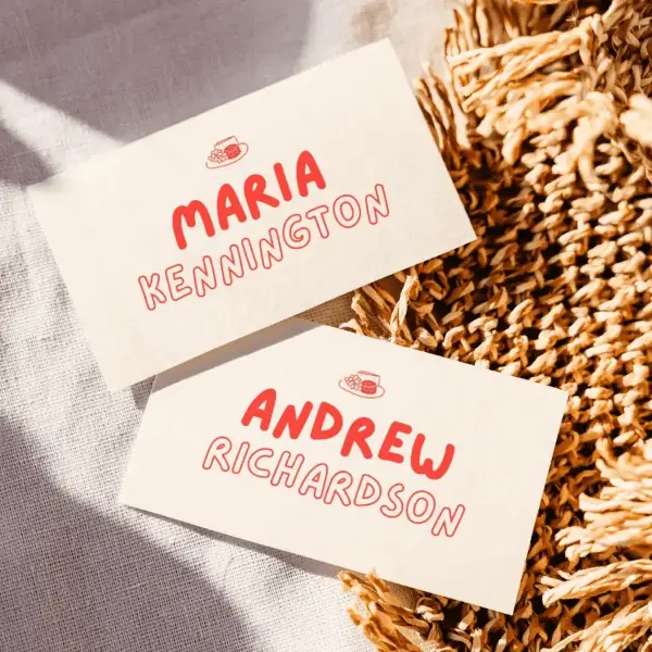 Simple Place Card Templates - Clean Minimalist Designs feature illustration