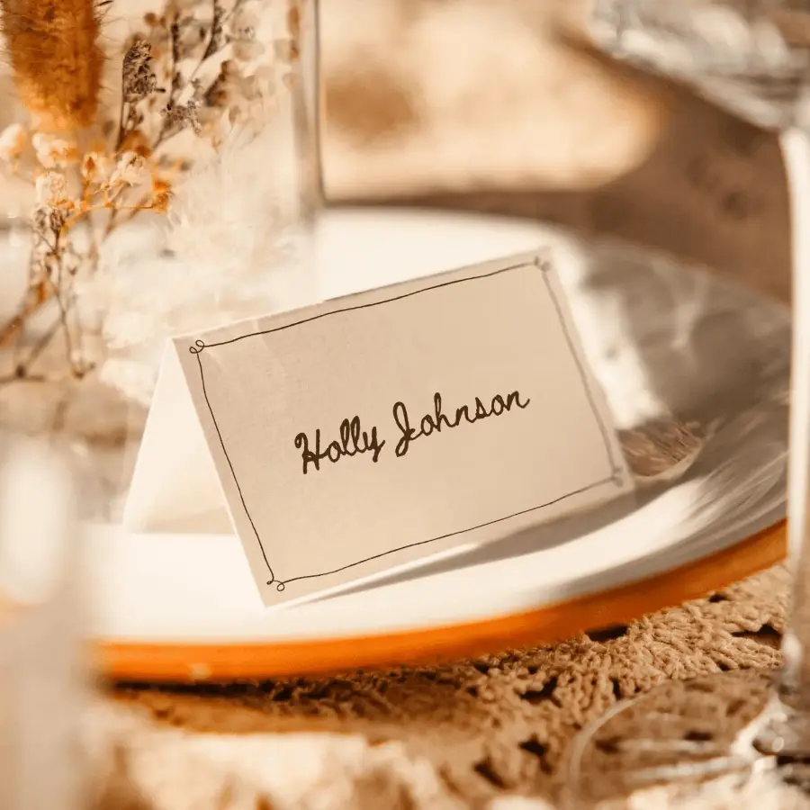 Christmas Place Card Templates - Holiday Festive Designs feature illustration