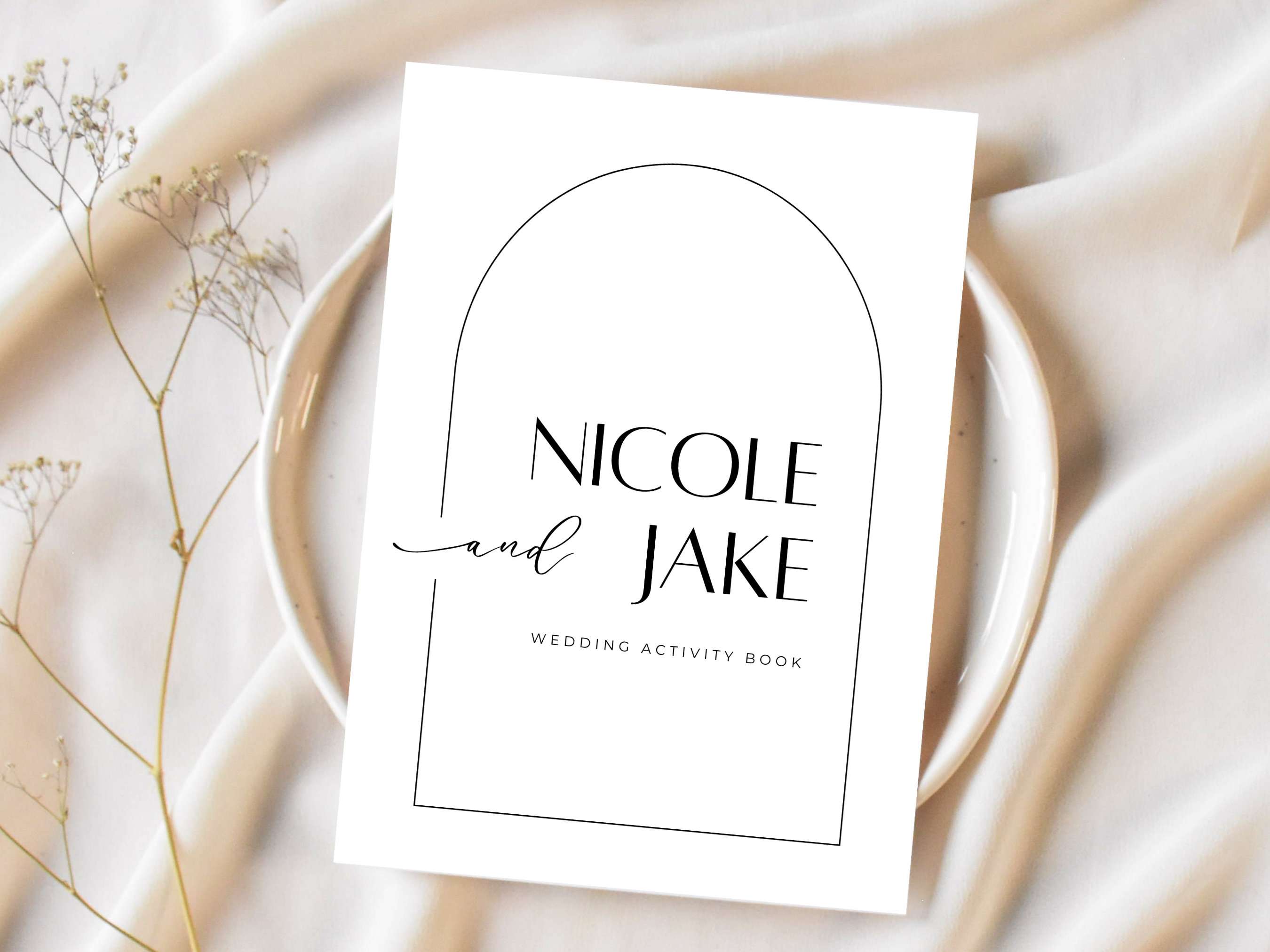 Trendy Terrazzo Place Card Template
