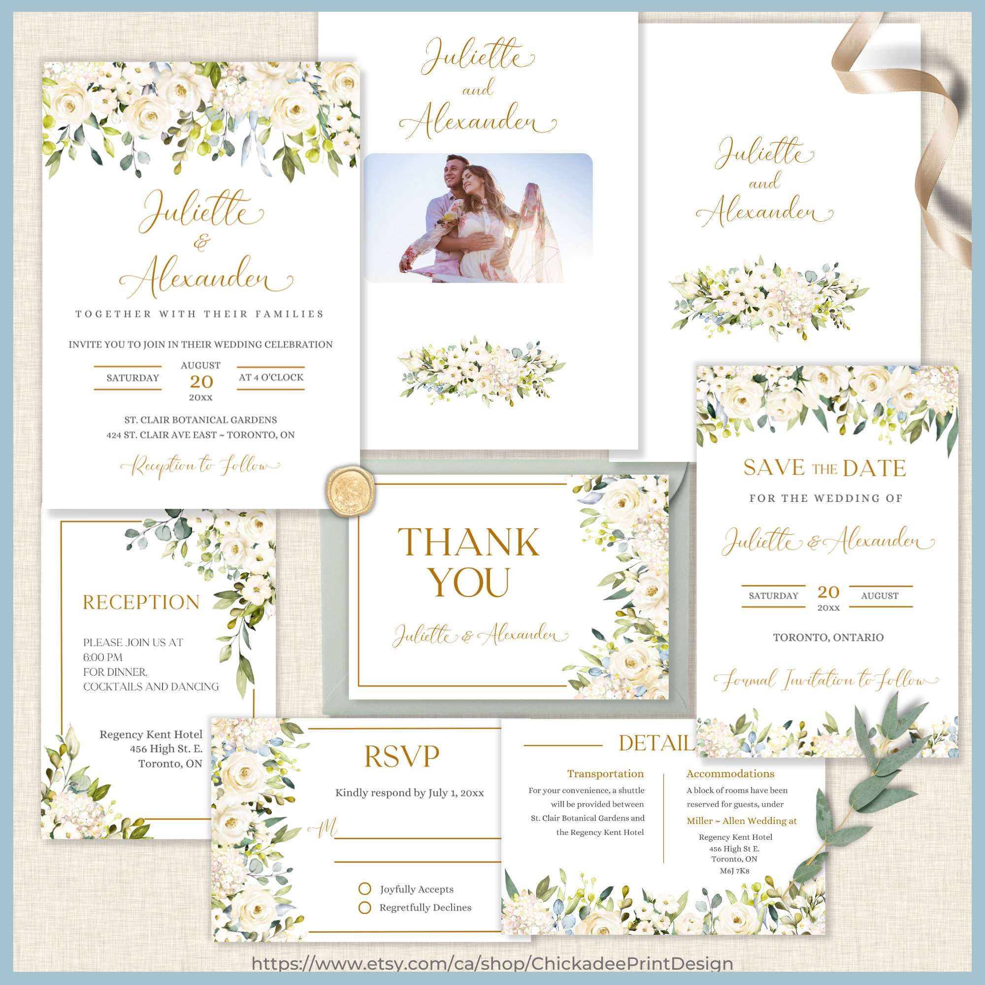 Watercolor Wonderland Place Card Template