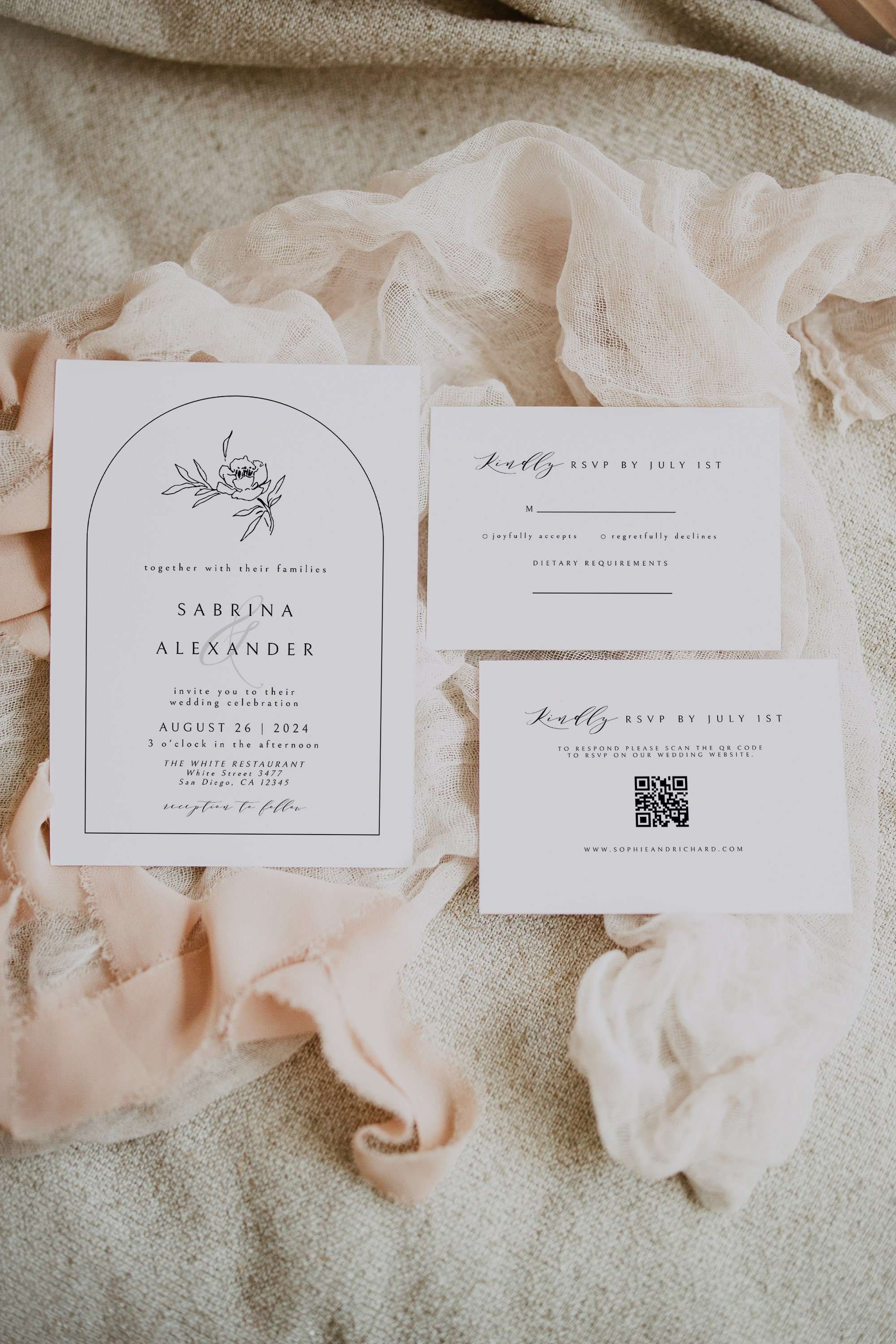 Garden Romance Place Card Template