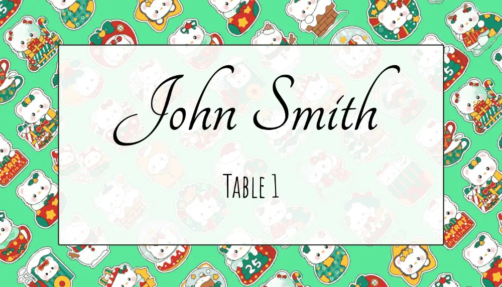 Christmas Cute Character Green